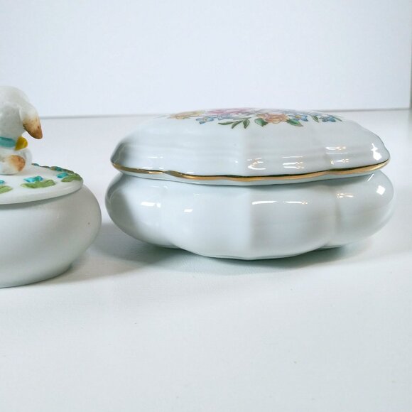 Jewelry/Trinket Holders Vintage Malcomb Lamb Colonial Picture Musical Avon Lot 3 - Picture 10 of 10